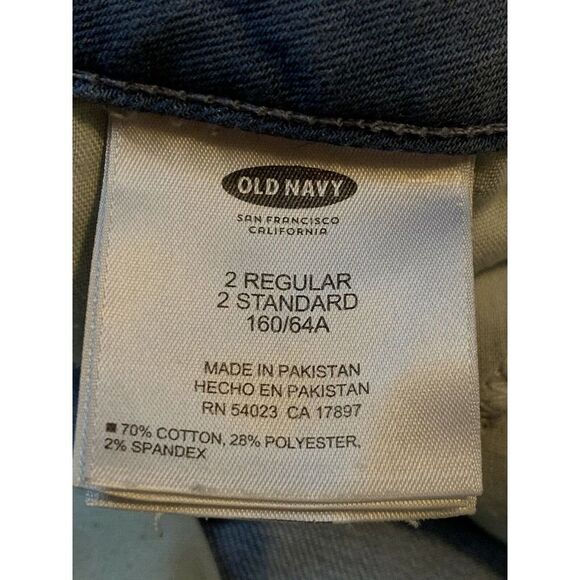 OLD NAVY Womens Jeans Sz 2 Regular Rock Star Mid Rise Skinny Light Blue Stretch - Picture 7 of 11